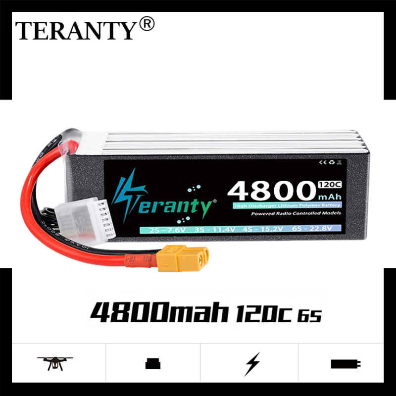 Drone Battery 6S - TERANTY 6S 4800mAh リポバッテリー 22.8V 120C/240C