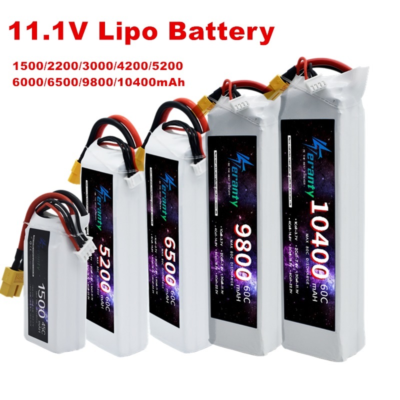Drone Battery 3S - 3S 11.1V リポバッテリーディーンズ XT60 1500mAh 2200mAh