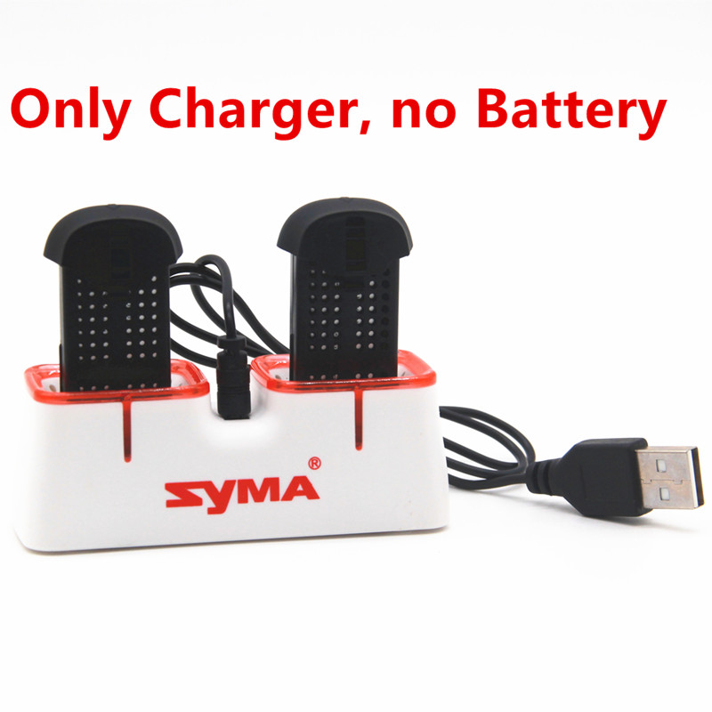 Drone Battery Case - Syma X22 X22W ドローンバッテリー用デュアルUSB急速充電器 2in1充電ケース 過充電保護機能付き