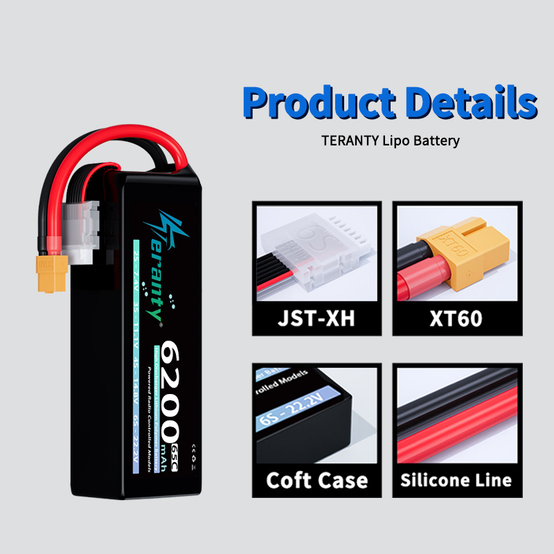 TERANTY 6S 6200mAh リポバッテリー 22. - Drone Battery 6S のレビューと価格