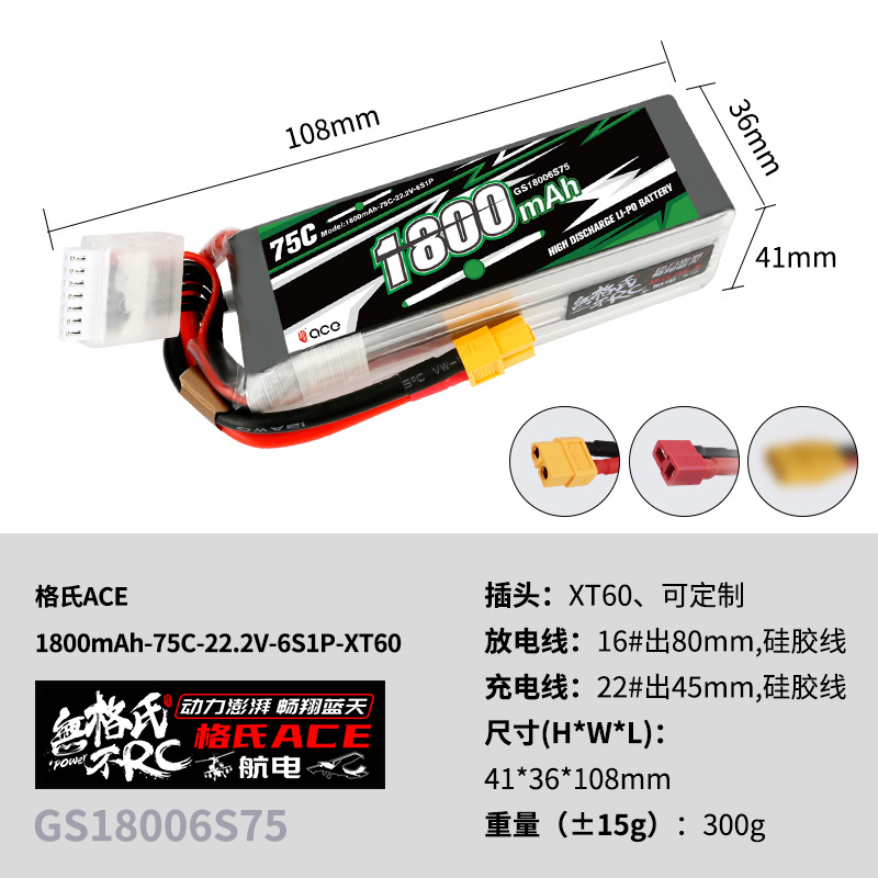 2個入り Gens ACE 22.2V リポバッテリー 14 - Drone Battery 6S のレビューと価格