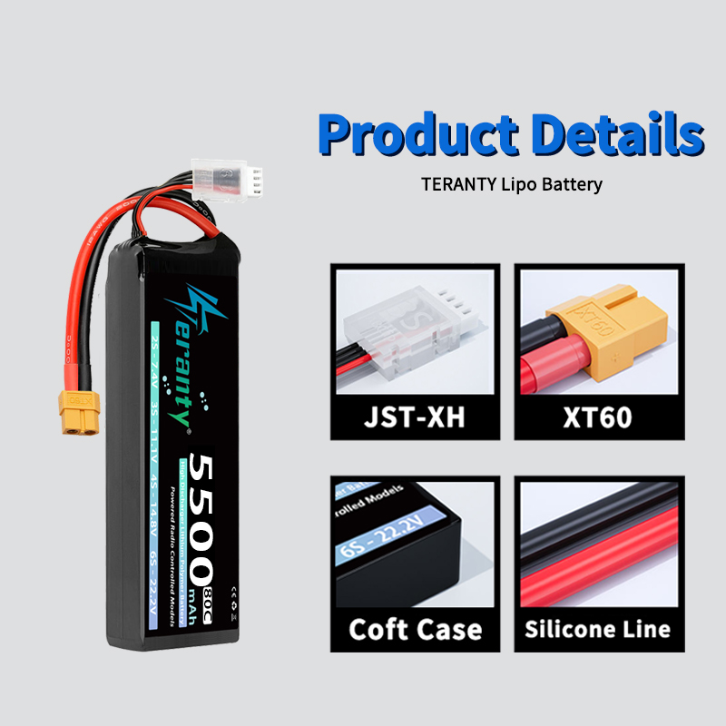 1/2個 TERANTY 3S リポバッテリー 5500mA - Drone Battery 3S のレビューと価格